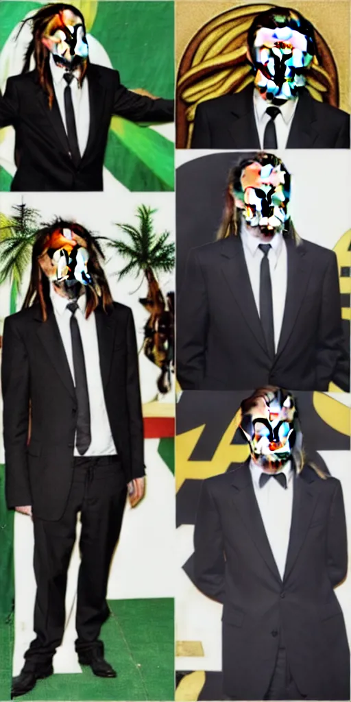 Image similar to rastafarian leonardo dicaprio