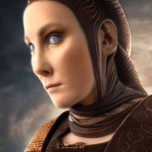 Prompt: lady Jessica from Dune photo realistic 4k extremely beautiful