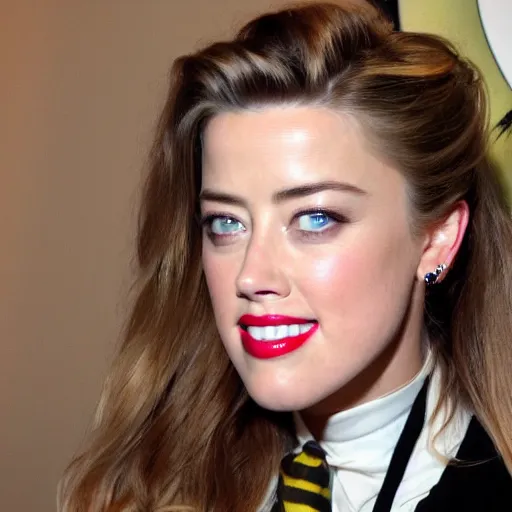 Image similar to chubby Amber Heard doing a livestream on YouTube