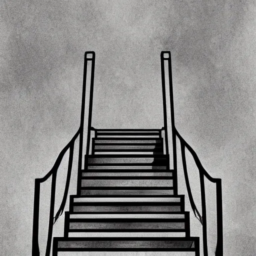 Image similar to a staircase leading to heaven, digital art