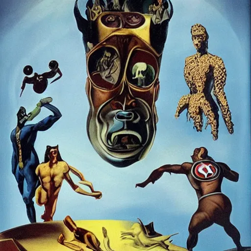 Prompt: marvel, salvador dali