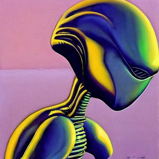 Image similar to alien by wayne thiebaud