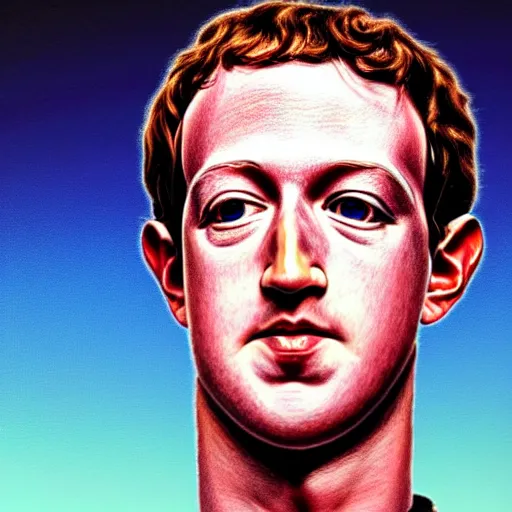 Prompt: 1700s portrait close up mark zuckerberg by color pencil drawing