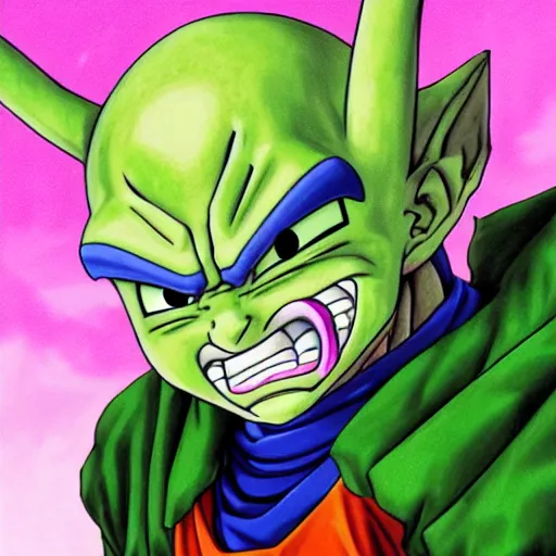 Image similar to ultra realistic portrait painting of piccolo, art by akira toriyama, 4 k, dragon ball artstyle, cel shaded, highly detailed, epic lighting