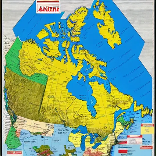 Prompt: map of canada