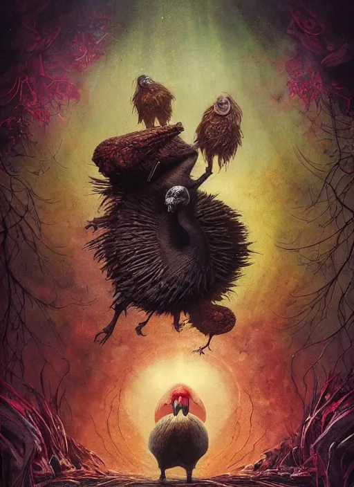 Image similar to the dodo, death tarot card, highly detailed, cinematic, 8 k, by megan duncanson, benjamin lacombe, adrian borda, stanley artgermm, tom bagshaw, craig mullins, carne griffiths, ayami kojima, beksinski, giger, trending on deviantart, hyper detailed, horror, full of colour