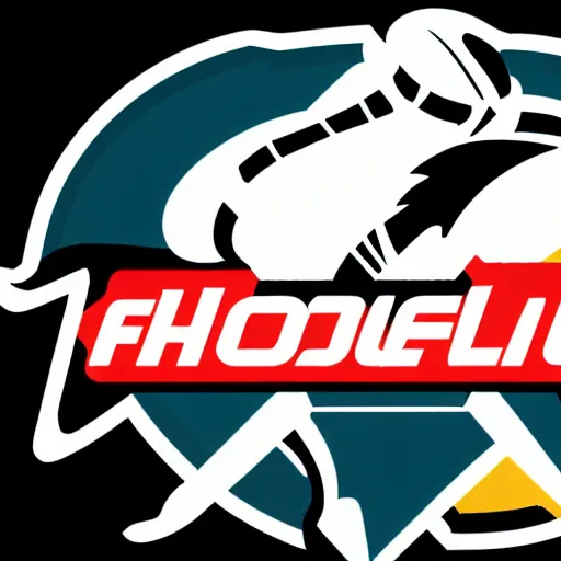 Prompt: logo of floorball team on nhl style