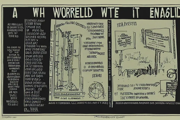 Prompt: a diagram by edward tufte warning how the world is going to end