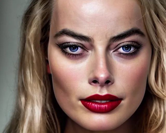 Image similar to a beautiful mix of margot robbie and amber heard, hyper realistic face, beautiful eyes, cinematic, long shot, hyper detailed, 8 5 mm photograph, 8 k resolution, film still, sharp lens, wide lens