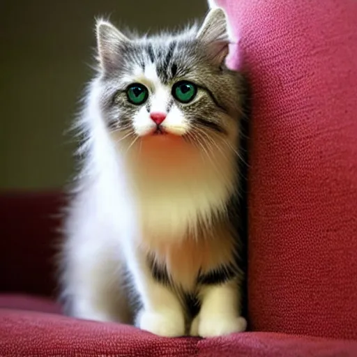 Image similar to cute cat with huge fluffy tail