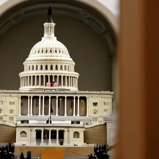 Image similar to Photo of the United States Capitol on January 6 under siege by oranges, reuters