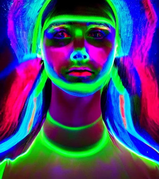 Image similar to lightpainting luminescent portrait, diffuse luminescent lightpainting, intricate wiccan rainbow lightpainting, elegant light, highly detailed zen prisms, lifelike, fully photorealistic, artstation, luminescent beautiful concept art, smoothened, sharp luminescent focus, sharp art by john collier, michael bosanko