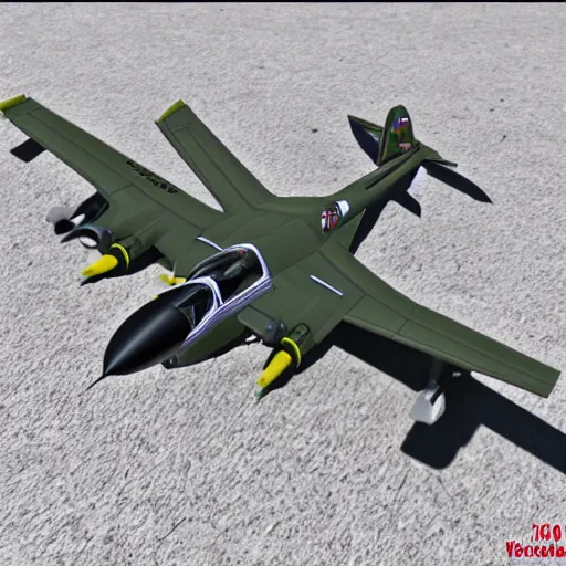 Prompt: toy a - 1 0 warthog plane, photorealistic, detailed
