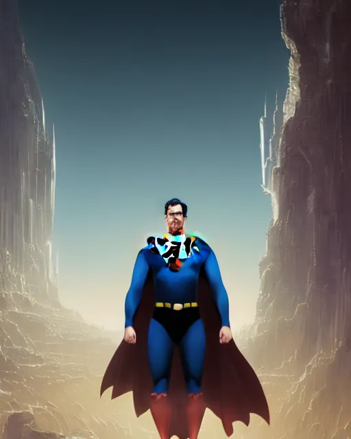 Image similar to highly detailed portrait of superman in black, stephen bliss, unreal engine, greg rutkowski, loish, rhads, beeple, makoto shinkai and lois van baarle, ilya kuvshinov, rossdraws, tom bagshaw, giger, global illumination, detailed and intricate environment