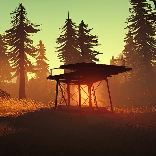 Prompt: firewatch