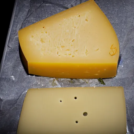 Image similar to disgusting cheese found on a new york side walk