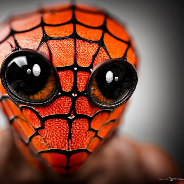 Prompt: man with scary spider face, highly detailed, 8 k, hdr, smooth, sharp focus, high resolution, award - winning photo