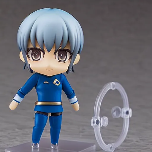 Prompt: an anime nendoroid of spock, detailed product photo