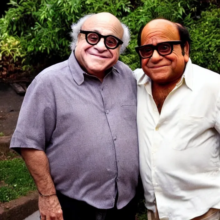 Image similar to danny devito with an indian man