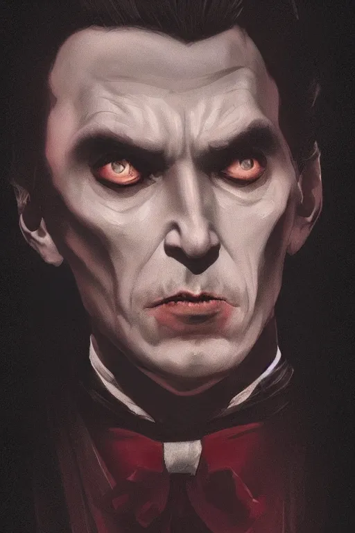 Prompt: portrait of count dracula, dramatic lighting, cinematic, establishing shot, extremly high detail, photo realistic, cinematic lighting, post processed, concept art, artstation, matte painting, style by eddie mendoza, raphael lacoste, alex ross