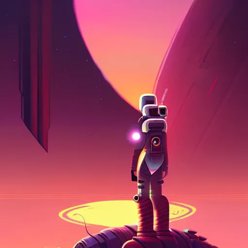 Image similar to a space opera mercenary character in a scenic environment by christopher balaskas