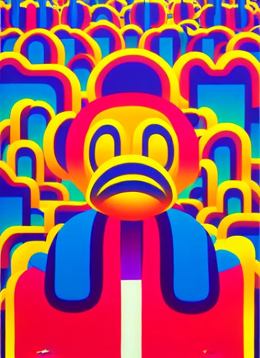 Image similar to graffiti by shusei nagaoka, kaws, david rudnick, airbrush on canvas, pastell colours, cell shaded!!!, 8 k