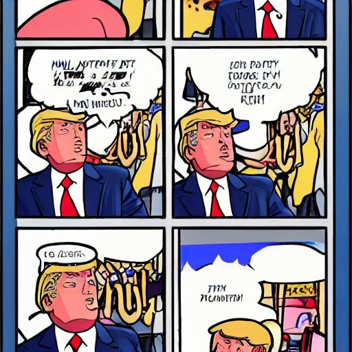 Image similar to kirby as donald trump