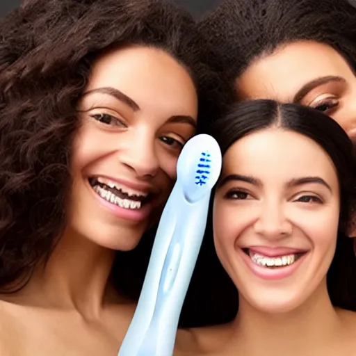 Image similar to electric toothbrush that has three heads