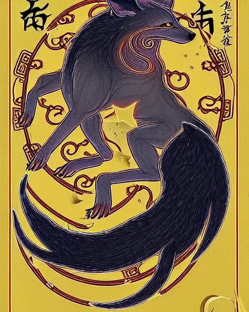 Prompt: invocations unto the yaohu yanshi 🦊 and the lupercalic secret histories 🐺 : paw walker anthropicon ergo licht : the way of the tail, fang, and claw | when the stars fall all will hear fenrir's howl 🌌 🙌 cry wolf - blessed beasts burn babylon