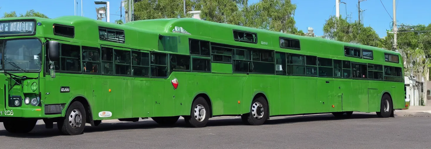 Image similar to a green bus with two levels - h 5 0 0