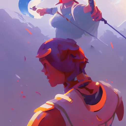 Image similar to hero world 3 do interactive multiplayer, behance hd by jesper ejsing, by rhads, makoto shinkai and lois van baarle, ilya kuvshinov, rossdraws global illumination