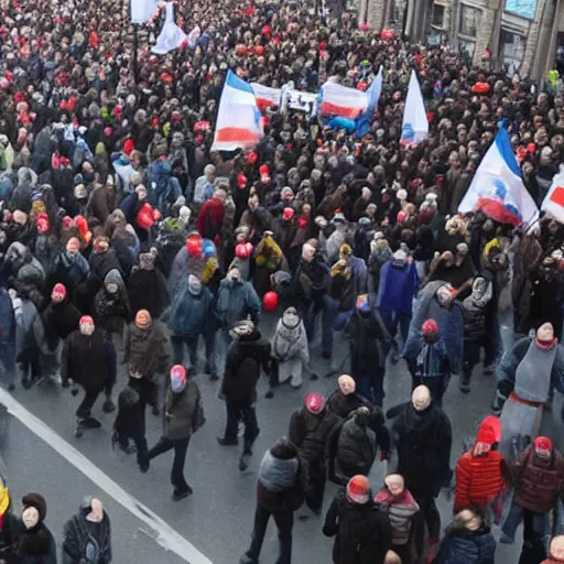 Image similar to oppositional protest in russia