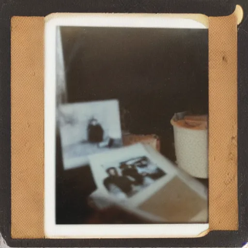 Image similar to infamous polaroid photograph of a horrifying discovery in the drawer of an abandoned house