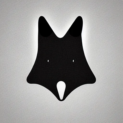 Image similar to an abstract, simplified icon depicting a fox's head, eyes open, white background, elegant, award-winning, clever, render, blender, 3d, high quality, app, ios