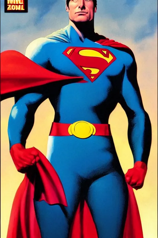Image similar to a new superhero. art by alex ross.