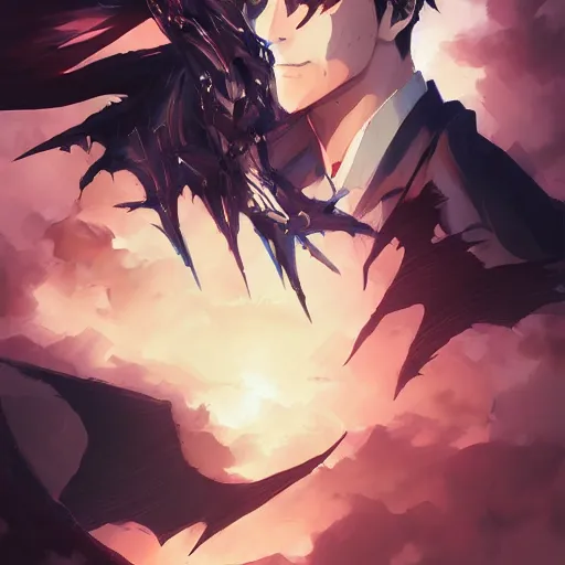 Prompt: anime portrait of batman as an anime antagonist by Stanley Artgerm Lau, WLOP, Rossdraws, James Jean, Andrei Riabovitchev, Marc Simonetti, and Sakimichan, trending on artstation