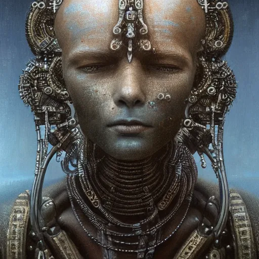 Image similar to detailed portrait of a scifi gadget, filigree ornaments and greek architecture, artstation, beksinski, in africa, cinematic