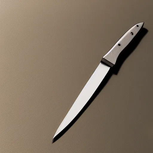 Image similar to knife consisting only of water, concept art, render, octane render, 3 d, unreal engine, raytracing