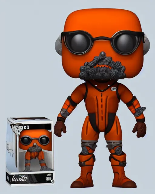 Image similar to full body 3d render of gordon freeman in his hev suit as a funko pop, studio lighting, white background, blender, trending on artstation, 8k, highly detailed