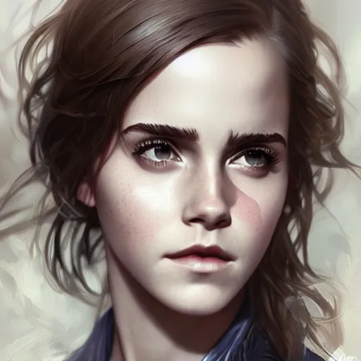 Image similar to ultra realistic illustration, emma watson anime, intricate, elegant, highly detailed, digital painting, artstation, concept art, smooth, sharp focus, illustration, art by artgerm and greg rutkowski and alphonse mucha and wlop