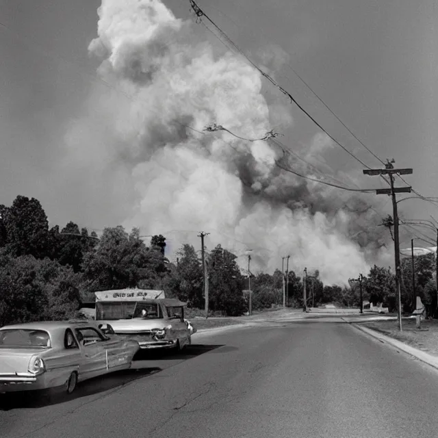 Image similar to the world is on fire, photo by william eggelston
