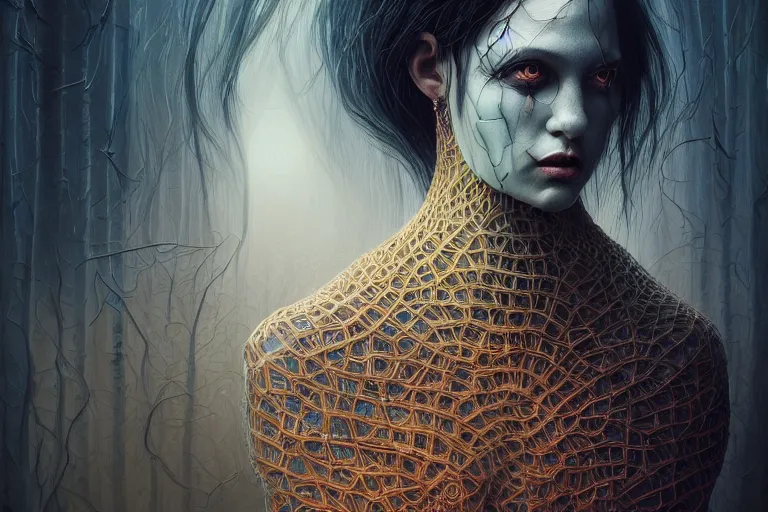 Prompt: surreal Portrait of beautiful Dark demonic godeness of destruction and greed in dmt chromatic surreal liquid enviroment , elegant, highly detailed, smooth, photoreal, sharp focus, illustration, beautiful, geometric, dmt trending on artstation, cinematic, artwork by WLOP