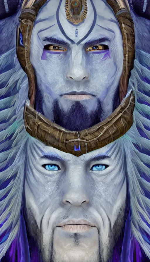 Image similar to portrait of a digital shaman, from wow