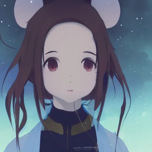 Prompt: a teacher that is a mouse, illustration concept art anime key visual trending pixiv fanbox by wlop and greg rutkowski and makoto shinkai and studio ghibli and kyoto animation symmetrical facial features