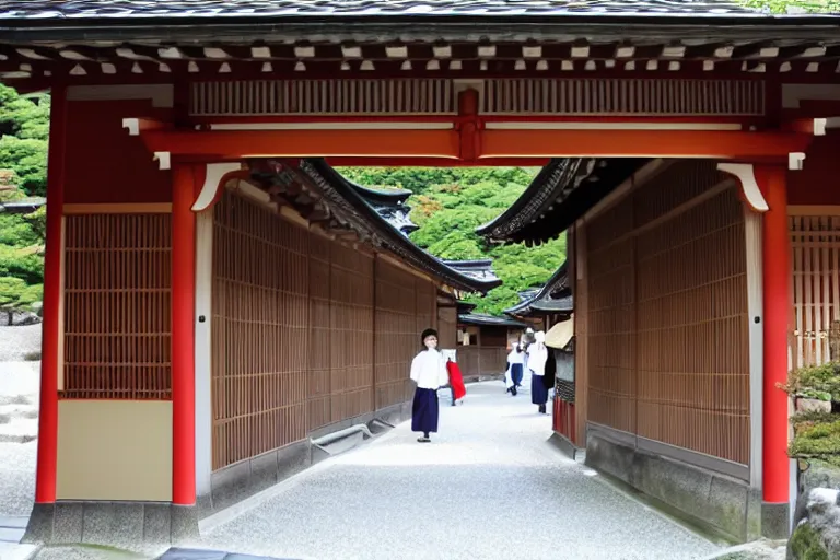 Prompt: Kawase Basui style, Kyoto in the Edo period