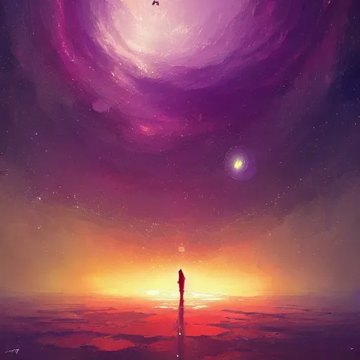 Image similar to eisberg floating in space, by anato finnstark, by alena aenami, by john harris, by ross tran, by wlop, by andreas rocha