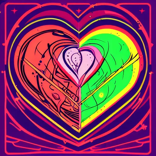 Image similar to 2 planet collapse particle fusion element macro cosmic heart art by butcher billy, sticker, colorful, illustration, highly detailed, simple, smooth and clean vector curves, no jagged lines, vector art, smooth