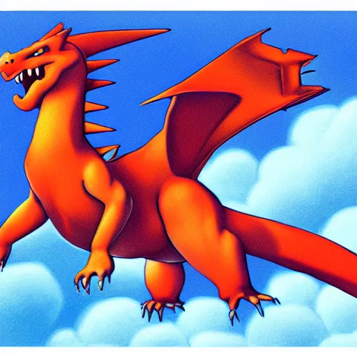 Prompt: a ultra detailed illustration of a charizard, by Rafal Olbinski, trending on ArtStation,