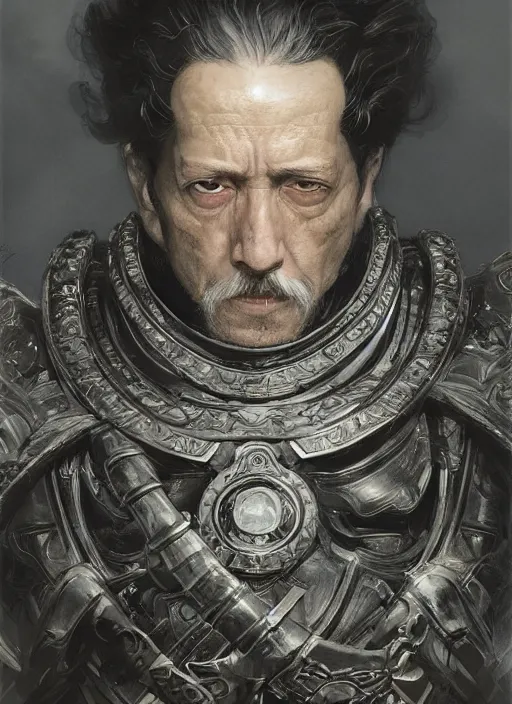 Prompt: Portrait of Emperor General Marcus Aurelius, marvel comics, dark, intricate, highly detailed, smooth, artstation, digital illustration by Ruan Jia and Mandy Jurgens and Artgerm and Wayne Barlowe and Greg Rutkowski and Frank Frazetta