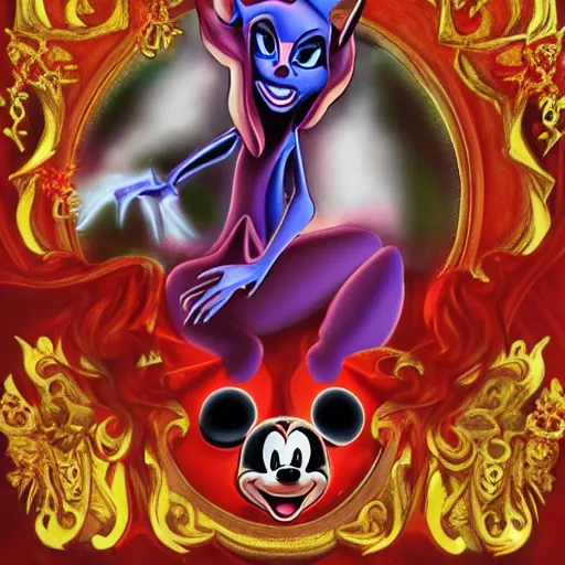 Image similar to demon disney priness